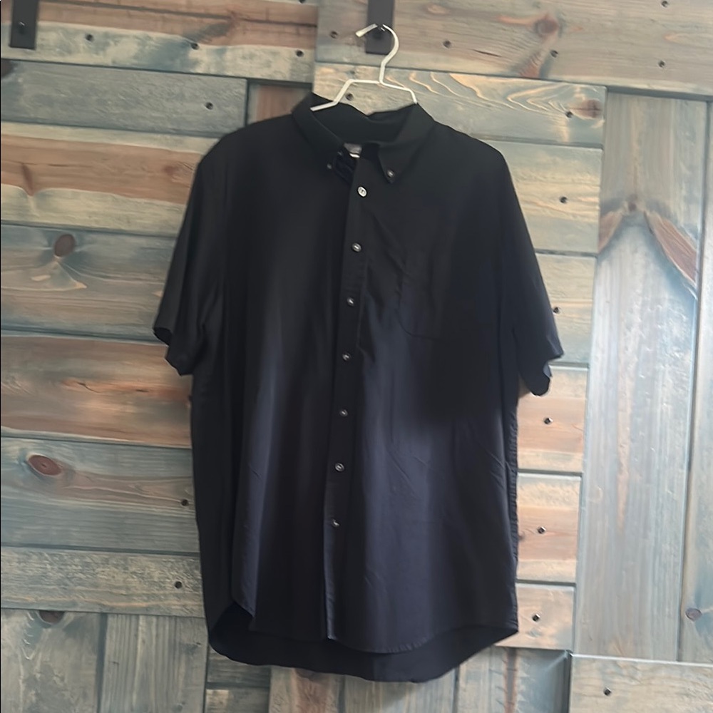 Men's Black Short Sleeve Shirt 2XLT